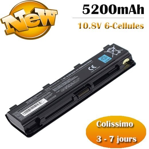 Batterie PC portable Toshiba PA5109U-1BRS 10.8V 5200mAh noire
