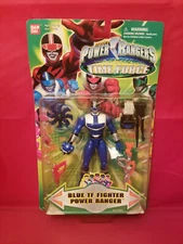 Power Rangers Time Force - Blue TF Fighter Power Ranger - Bandai 2001