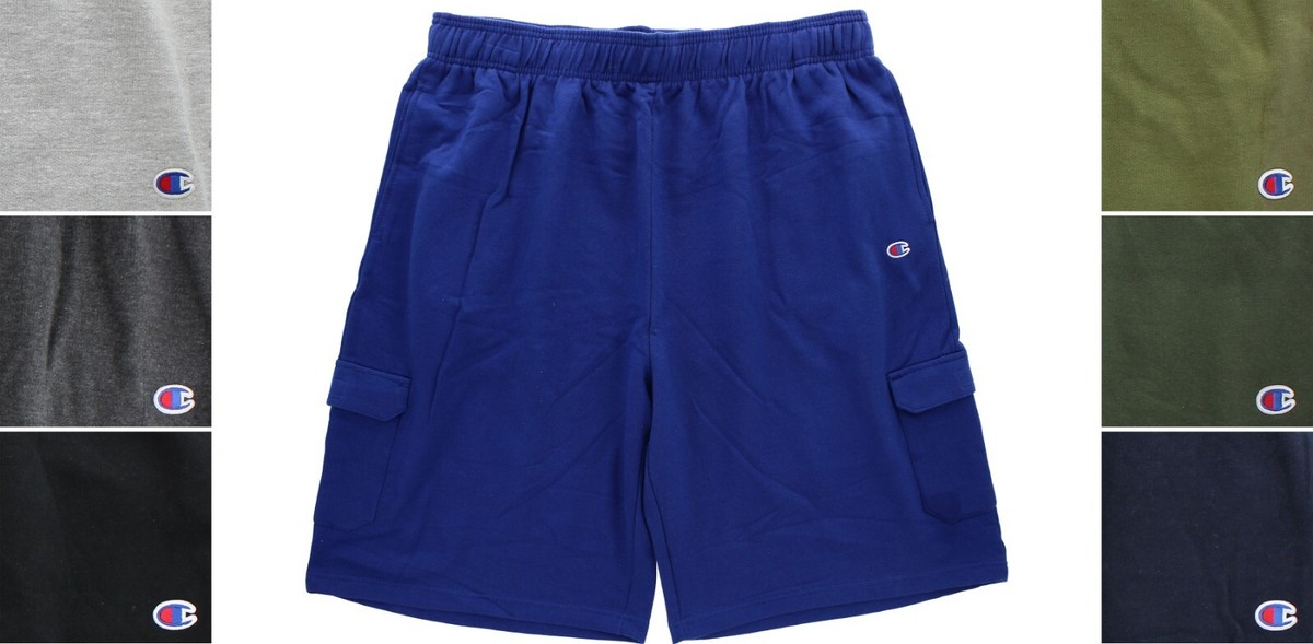 Champion Men's Cargo Sweat Shorts Big & Tall Authentic