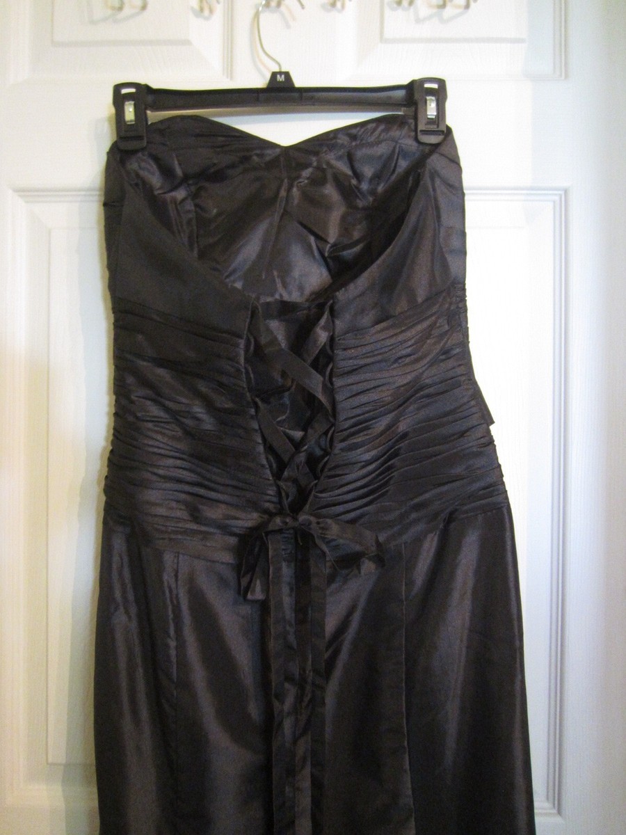 Beautiful Long Black Anny Lee Wedding , Brides Maids, Prom Dress Formal |  eBay