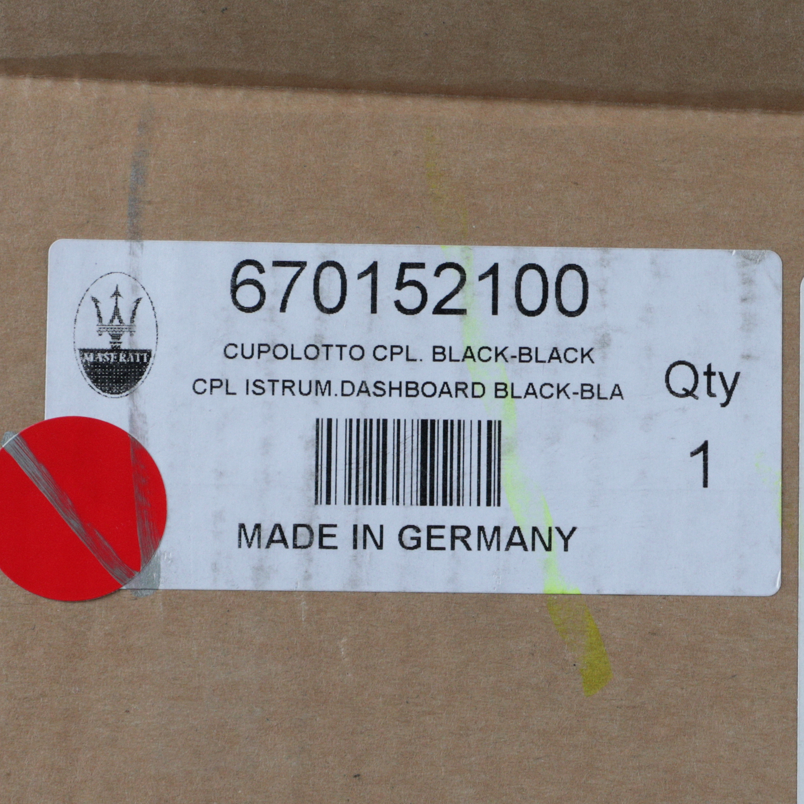 GENUINE MASERATI 2014-2016 Ghibli Dashboard Instrument Trim Panel 670152100