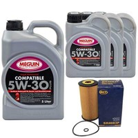 MotoröL Set Compatible 5W-30 Plus Meguin 8 Liter + ÖLfilter FüR Hyundai Ix35 KIA