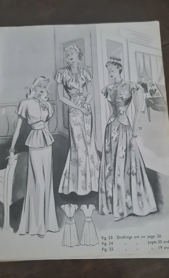 Vintage Haslam System of Dresscutting Pattern  no 23 1953 Spring Summer original - Image 4 of 4