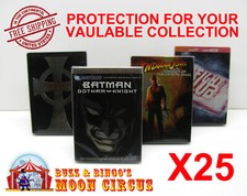 25x DVD SIZED STEELBOOK SIZE DV2 -CLEAR PLASTIC PROTECTIVE BOX PROTECTOR SLEEVE