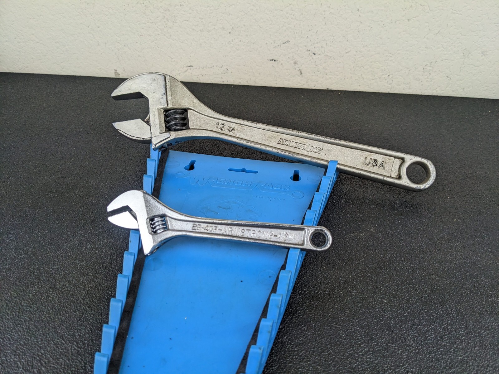 #ax198 Armstrong Tools USA 28-406 & 28-412 Adjustable Wrench Set 6" & 12" GMTK