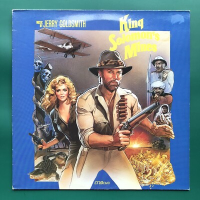 Jerry Goldsmith KING SOLOMON'S MINES Soundtrack LP Richard Chamberlain France EX
