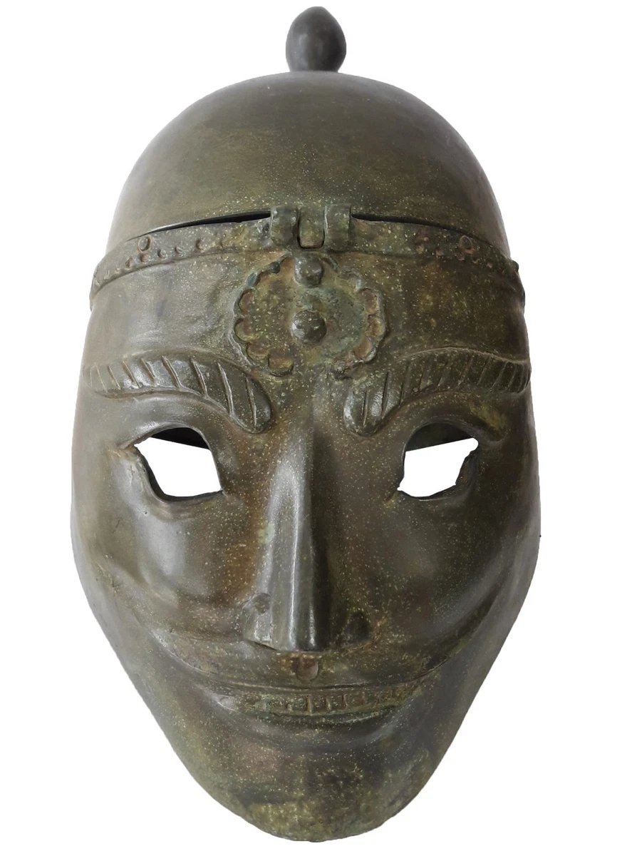 13" Wearable Chinese Ancient Soldier Mask / Bronze Mask Helmet | eBay