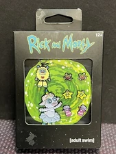 Rick And Morty Total Rickall Jewelry Set Tinkles Pin Earrings Necklace