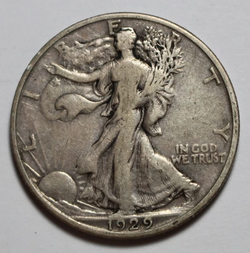 1929 S Walking Liberty Half Dollar M394