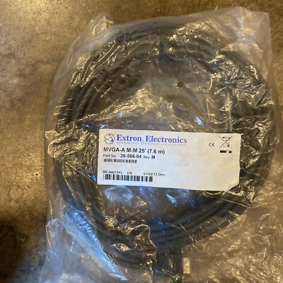 NEW Extron 26-566-04 MVGA-A Male-Male 15-pin HD Micro HR w/ Audio Cables (BN200)