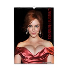 Sexy Christina Hendricks Beautiful 2027/28 personalised Calendar Choose Start