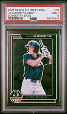 2021 PANINI STARS & STRIPES USA 69 JACKSON HOLLIDAY LONGEVITY BASE PSA 9
