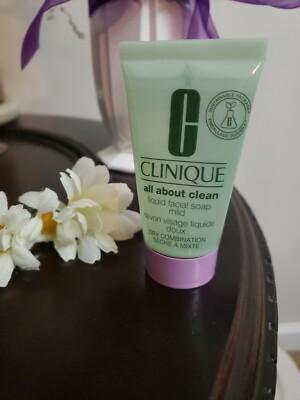 CLINIQUE Liquid Facial Soap Mild Dry combination Skin Deluxe Size 1.0oz New!