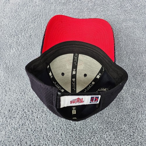 MN Twins Hat New Era 9FORTY Youth Baseball Cap Red Blue Gradient Bill OSFM - Picture 12 of 20