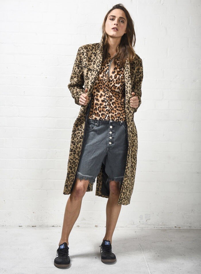 One Teaspoon Roadhouse Faux Fur Cheetah Leopard Coat, XS, NWOT