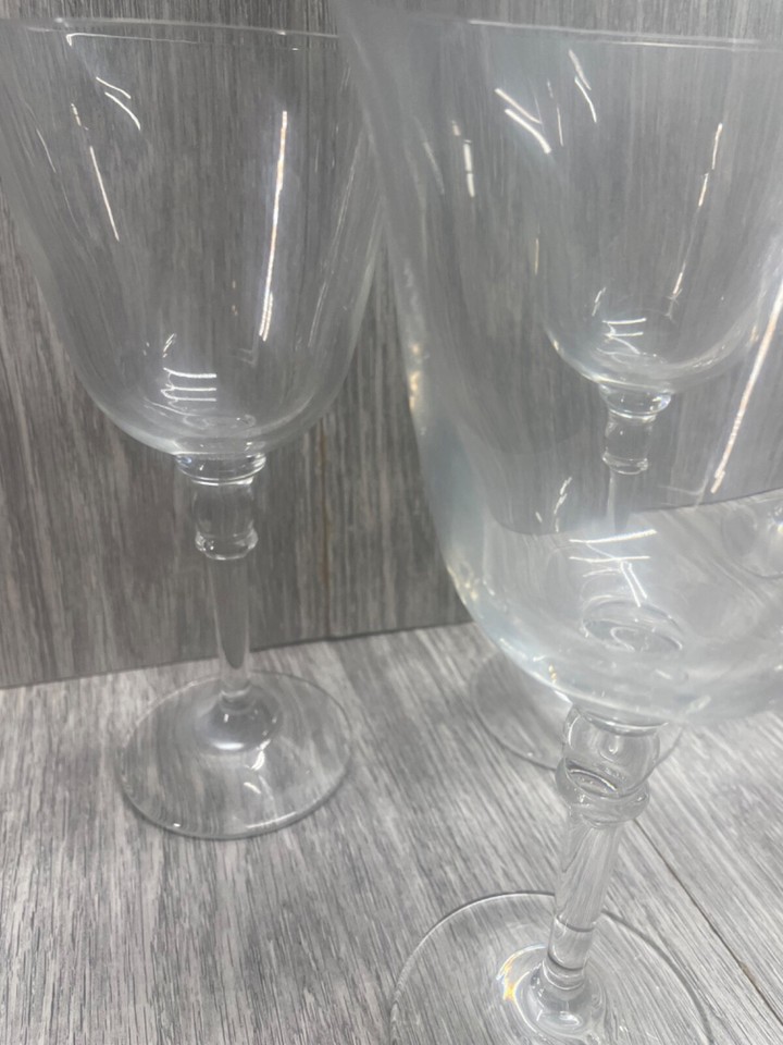 Ralph Lauren set of 12 Water Wine Goblets Glasses Landon Pattern Large