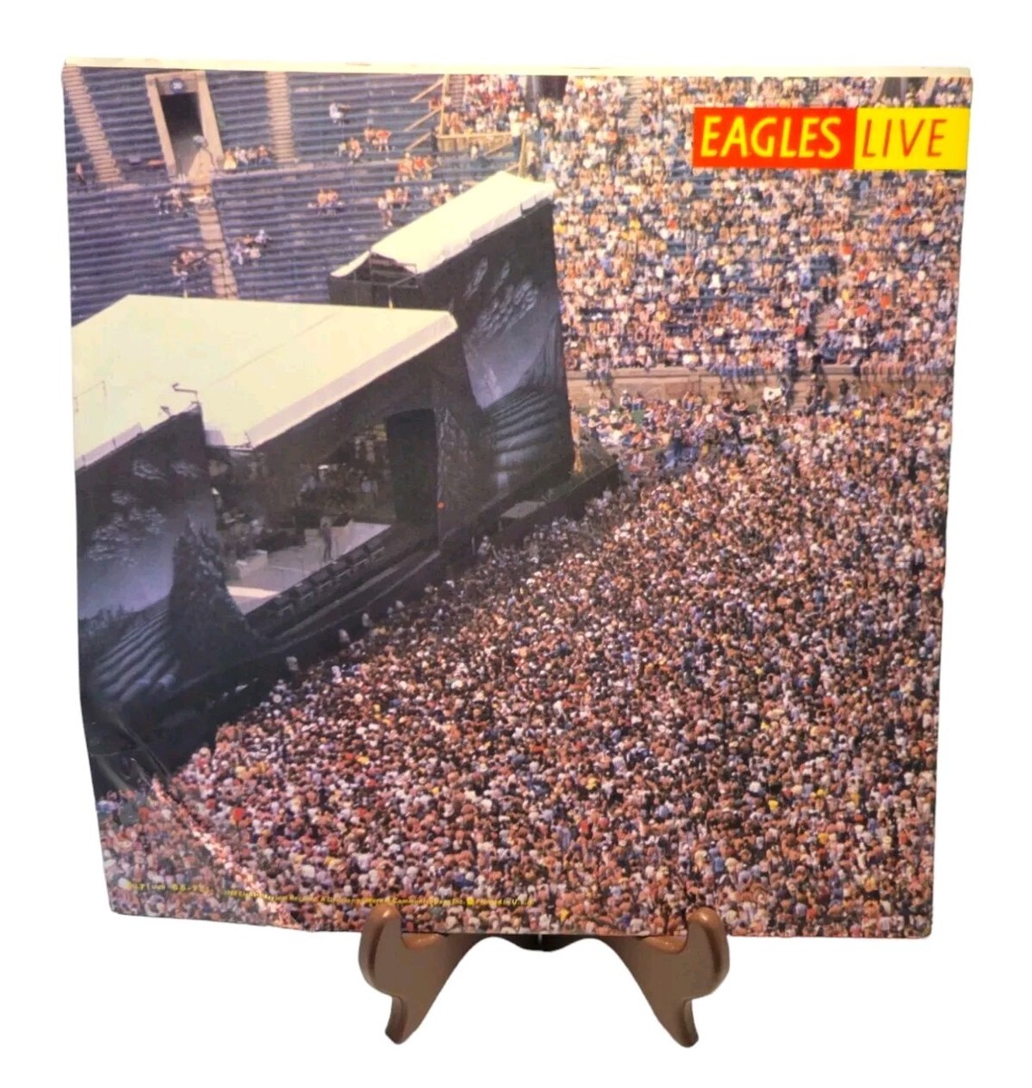 Vtg THE EAGLES Live 1980 (2LP) 1980 Original Gatefold Poster