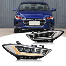 LED Sequential Headlights For 2016-2020 Hyundai Elantra Front Lamps Assembly