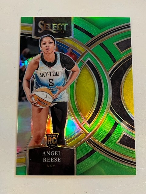 ANGEL REESE 2024 Panini Select WNBA NEON GREEN Prizm rookie # 73 
