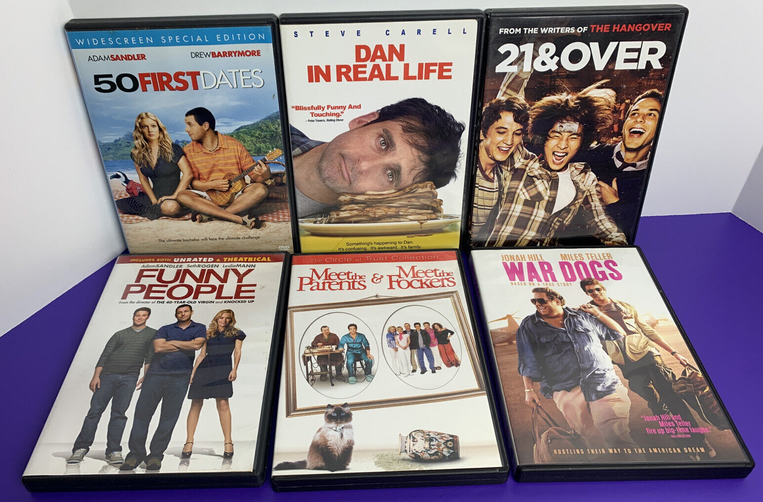 Lot of 6 DVD Comedy Movies War Dogs, Meet Parents/Fockers, Funny People, 21  Over | eBay