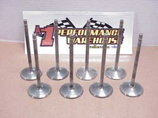8 Del West Titanium 516 Intake Valves 5.750-2.150-.330 Bead Groove Set