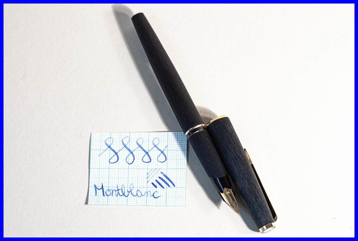 1973 Classic MONTBLANC 220 matt black & gold Piston Filler with KF