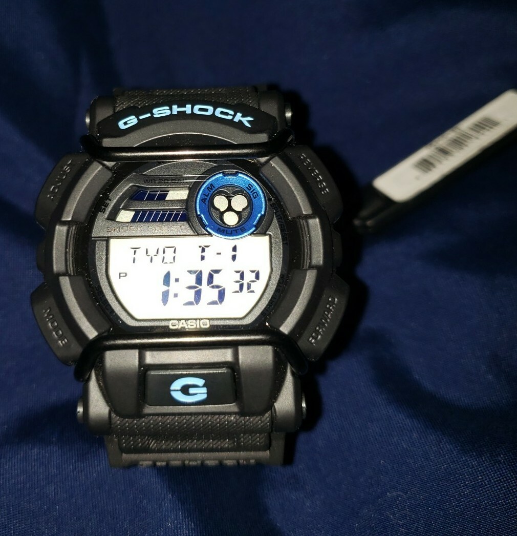 Casio Men's G-Shock WATCH Digital Black and Blue Sport Watch GD400