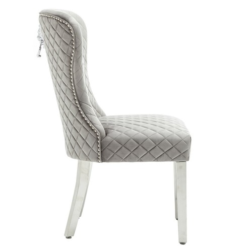 Marble 130, 160, 180 cm Dining Table with 6 Velvet Chairs Black Cream Grey White - Picture 30 of 64
