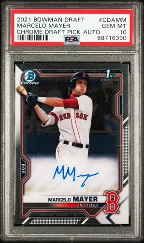 2021 BOWMAN DRAFT AUTO Marcelo Mayer PSA 10