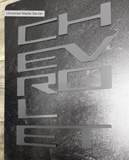 Overlay Grill Letters Inserts 2022 2023 2024 Silverado GRAY NOT VINYL