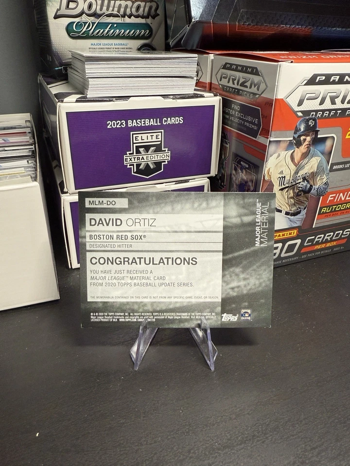 Topps 2019 David Ortiz 1/1 patch auto - Image 2 of 2