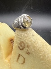 Smokey Quartz Sterling Silver Ring Size 7