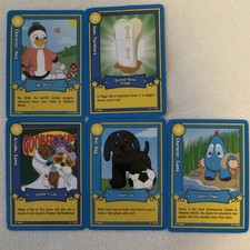 Webkinz Ganz Series 1 Trading Card Lot 2007 5 Cards Ms. Birdy Goober Black Lab