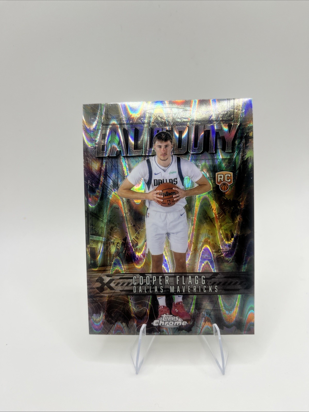 2025 Topps Chrome Ball Of Duty Cooper Flagg Rainbow Wave BD-21