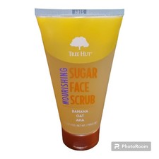 Tree Hut Nourishing Sugar Face Scrub Banana Oat AHA 7.4 oz New G19