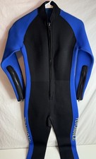 Performance Dive Suit 3mm Men  s Size Medium Blue Black 1/2 Zip Snorkeling