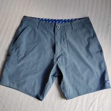 Aftco Shorts 30 Men's Cloudburst 4 Way Stretch Wicking Outdoor Fishing 7" 