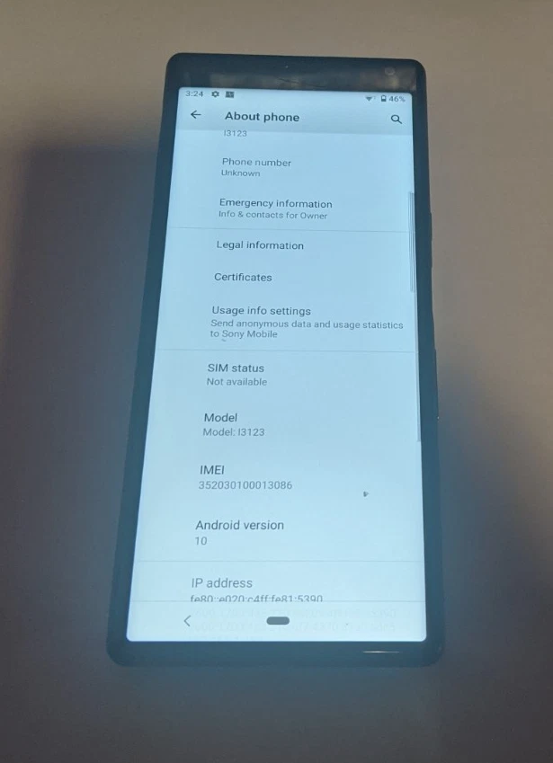 Sony Xperia 10 64 GB (J8270) negro (desbloqueado) totalmente funcional - ver más abajo Foto 3 de 4