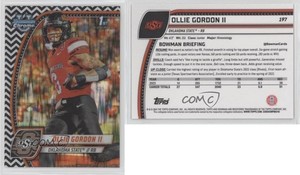 2024 Bowman U Chrome Black & White Stealth Refractor /48 Ollie Gordon II #197