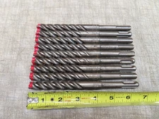 (9) DIABLO REBAR DEMON SDS-PLUS 4-CUTTER CARBIDE BIT 1/2" X 6" B212,15 GERMANY