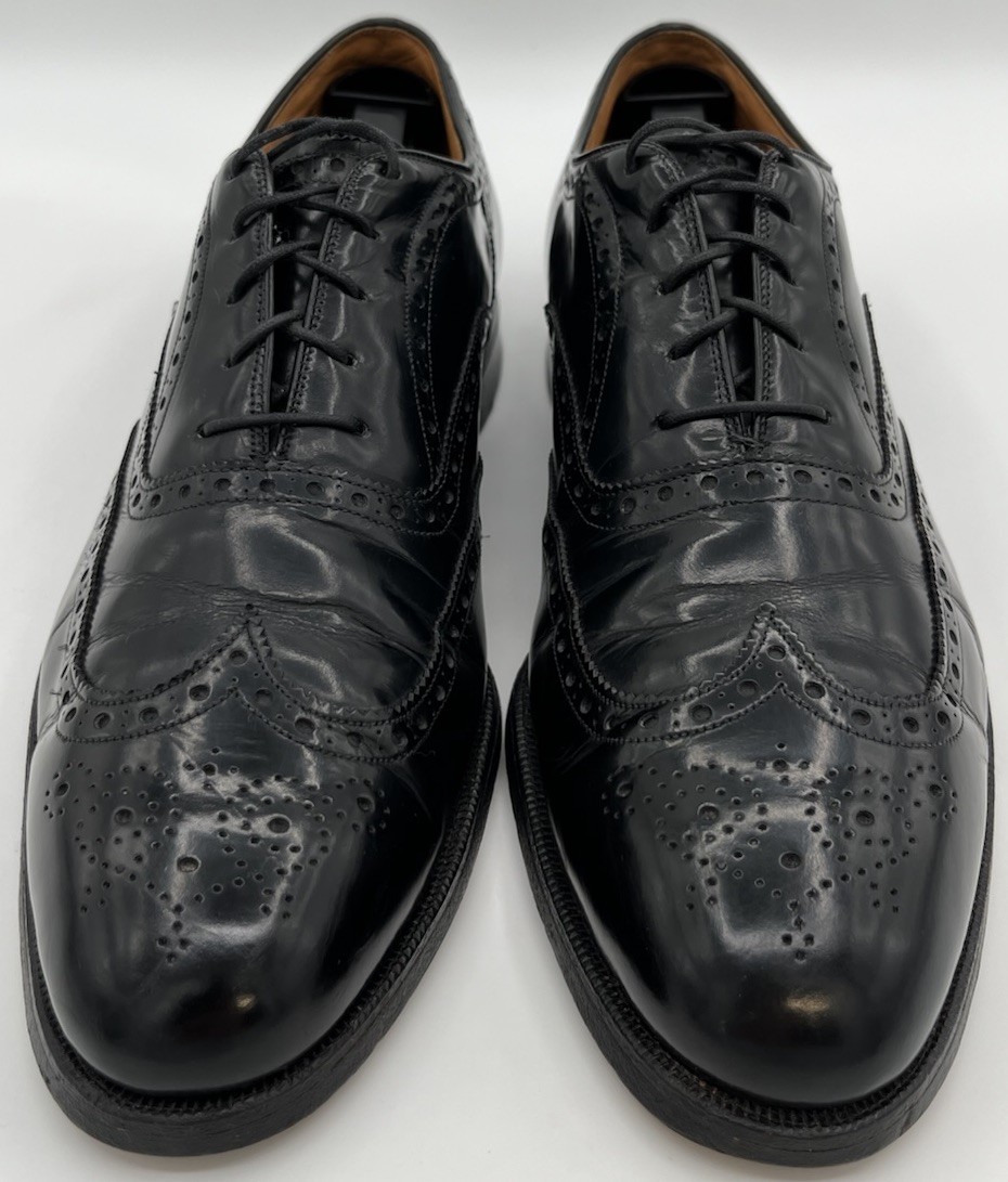 Vtg Johnston & Murphy Aristocraft Black Shell Cordovan  display picture 2