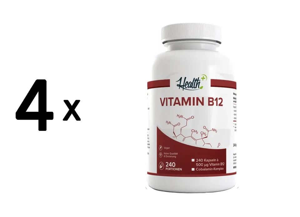 4 x Zec+ Health+ Vitamin B12 (240) Unflavored (323,50 EUR/kg) - Bild 1 von 1