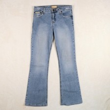 Vintage LEI Bootcut Jeans Size 9 Light Wash Y2K Denim Mid Rise Flares