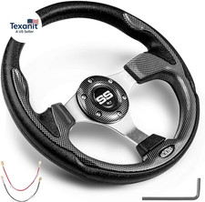12.5" Universal Golf Cart Steering Wheel, Fit EZGO Txt/Rxv/Club Car Ds/Precedent