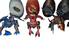 Mega Bloks Dragons Lot of 5 Fire Ice Metal