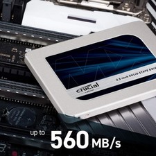 Crucial MX500 500GB 3D NAND SATA 2.5 Inch Internal SSD - Up to 560MB/s - CT500MX