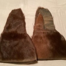 Vintage Fur Mittens, Beaver  Men's or Women's. Nice Condition