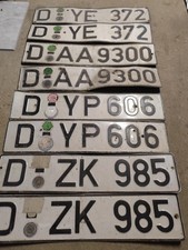 8 Alte deutsche Kfz-Kennzeichen  Oldtimer Sammler nicht EU