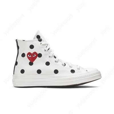 Converse Comme Des Garcons X Chuck Taylor All Star 70 High White Polka 157251C