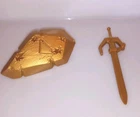 Vintage MOTU He-Man 1990 Battle Punch Sword & Shield